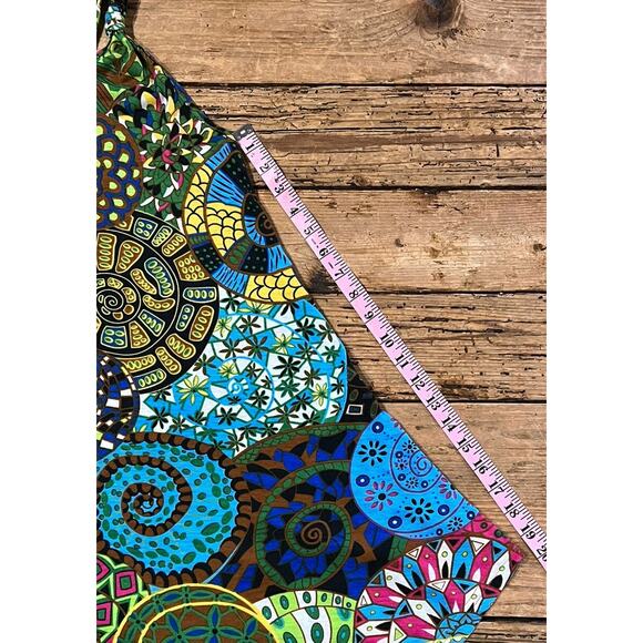 Contro Corrente Women’s OS Colorful Multi Pattern Stretch Sleeveless Dress NWOT - Picture 5 of 8